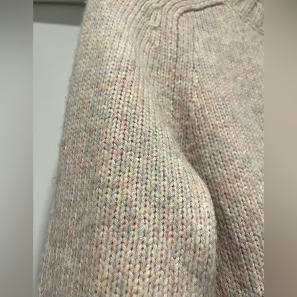 J Crew Sweater Pastel Multicolor Pullover Fuzzy Comfort Alpaca Wool Blend Small - Picture 3 of 10
